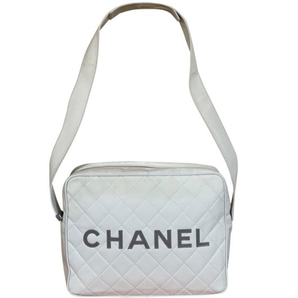 Chanel Quilted Sports Line Coco CC Shoulder Crossbody Bag